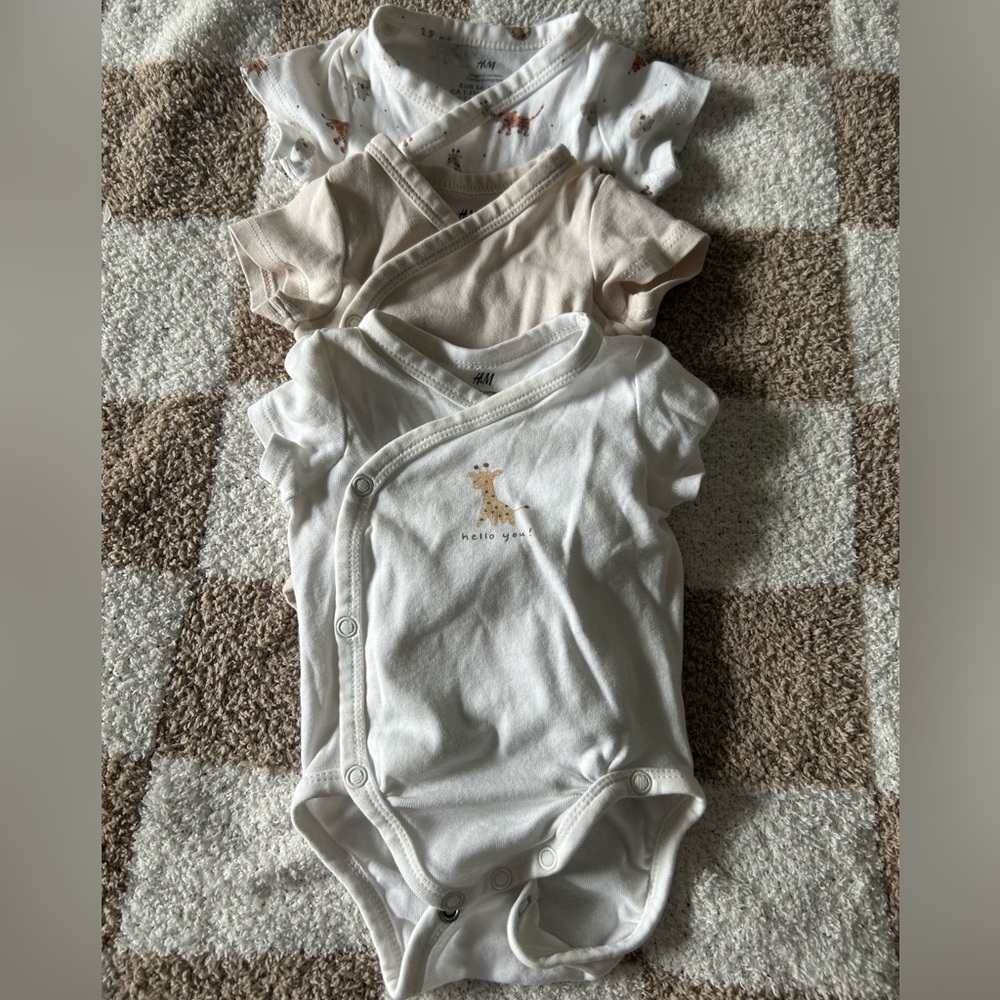 3 Pack wrap over body suits